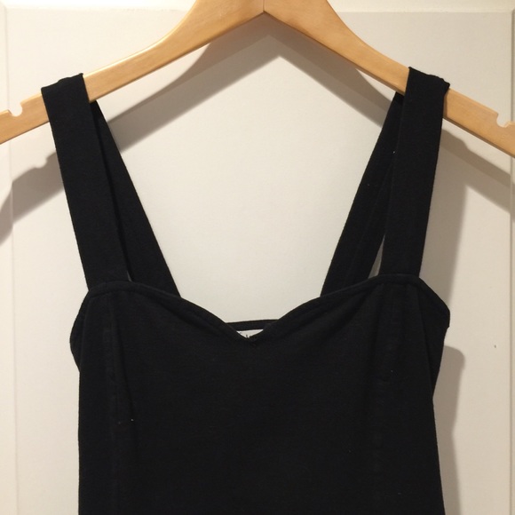 Long Spandex Dressy Black Tank Back String Design - Picture 3 of 8